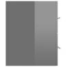 2 Piece High Gloss Grey Bathroom Furniture Set | Hipomarket