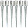 Ground Spikes 6 pcs Silver - Galvanised Steel 12x91 cm