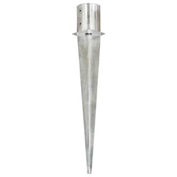 Ground Spikes 6 pcs Silver - Galvanised Steel 12x91 cm