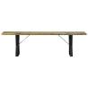 Bench 160 cm Solid Reclaimed Wood - Industrial Style