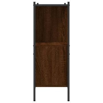 Stylish Brown Oak Bookcase - Ample Storage & Sturdy Design