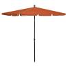 Garden Parasol with Pole 210x140 cm Terracotta Colour terracotta Quantity in Package 1 