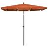 Garden Parasol with Pole 210x140 cm - Terracotta Shade Solution