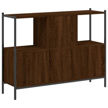 Stylish Brown Oak Bookcase - Ample Storage & Sturdy Design