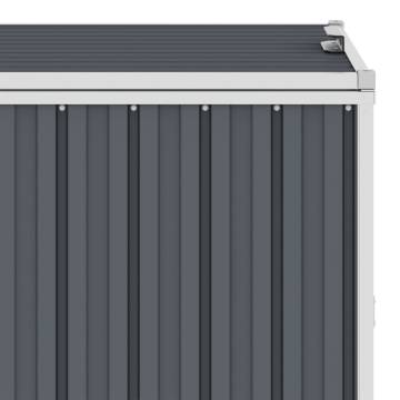 Triple Garbage Bin Shed - Grey Steel Storage Solution