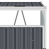 Triple Garbage Bin Shed - Grey Steel Storage Solution