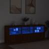 LED Sideboard - Modern Brown Oak 181.5x37x67 cm | Hipomarket