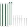 Wire Mesh Fence with Spike Anchors Green 1.1x10 m - Buy Now