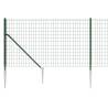 Wire Mesh Fence with Spike Anchors Green 1.1x10 m - Buy Now