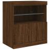 LED Sideboard - Modern Brown Oak 181.5x37x67 cm | Hipomarket