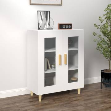 Stylish White Sideboard - 69.5x34x90 cm Engineered Wood