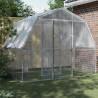 Chicken Cages 2 pcs with Roof and Door Silver Galvanised Steel Size 285 x 195 x 230 cm 