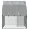 Durable Chicken Cages with Roof & Door - 2 pcs Galvanised Steel