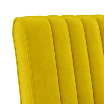 Stylish Yellow Velvet Slipper Chair - Comfort for Your Home