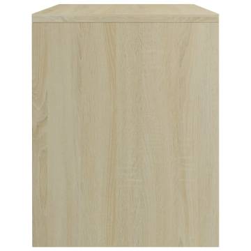 Stylish Bedside Cabinets Set - White & Sonoma Oak | HipoMarket