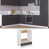 Oven Cabinet Grey 60x46x81.5 cm Engineered Wood Colour grey Quantity in Package 1 Model oven cabinet 60 cm Number of 