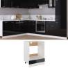 Oven Cabinet High Gloss Black 60x46x81.5 cm Engineered Wood Colour high gloss black Size 60 x 46 x 81.5 cm Quantity in Package 1 Model oven cabinet 