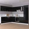 High Gloss Black Oven Cabinet - 60x46x81.5 cm | HipoMarket