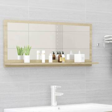 Sonoma Oak Bathroom Mirror - Stylish & Functional Design