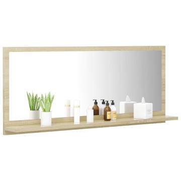 Sonoma Oak Bathroom Mirror - Stylish & Functional Design