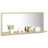 Sonoma Oak Bathroom Mirror - Stylish & Functional Design