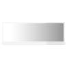 High Gloss White Bathroom Mirror - 100x10.5x37 cm