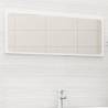 Bathroom Mirror White 100x1.5x37 cm Engineered Wood Colour white Size 100 x 1.5 x 37 cm Quantity in Package 1 