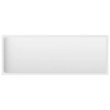 Elegant White Bathroom Mirror - 100x1.5x37 cm | HipoMarket