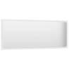 Elegant White Bathroom Mirror - 100x1.5x37 cm | HipoMarket