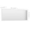 Elegant White Bathroom Mirror - 100x1.5x37 cm | HipoMarket