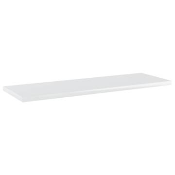 Bookshelf Boards - 8 pcs High Gloss White 60x20x1.5 cm