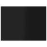 High Gloss Black Bookshelf Boards - 4 Pcs | Hipo Market