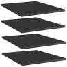 Bookshelf Boards 4 pcs High Gloss Black 40x50x1.5 cm Engineered Wood Colour high gloss black Size 40 x 50 x 1.5 cm Quantity in Package 4 