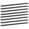 Bookshelf Boards 8 pcs Grey - Durable Storage Solution