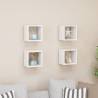 Wall Cube Shelves 4 pcs White 22x15x22 cm Colour white Size 22 x 15 x 22 cm Quantity in Package 4 Number of Pieces 1 