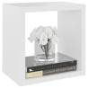 Wall Cube Shelves - 4 pcs White | Stylish & Durable Design