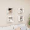 Wall Cube Shelves 4 pcs White 26x15x26 cm Colour white Size 26 x 15 x 26 cm Quantity in Package 4 Number of Pieces 1 