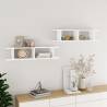 Wall Shelf 2 pcs White 90x18x20 cm Engineered Wood Colour white Size 90 x 18 x 20 cm Quantity in Package 2 Number of Pieces 1 