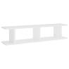 Wall Shelf 2 pcs White | Stylish Engineered Wood Design