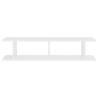 Wall Shelf 2 pcs White | Stylish Engineered Wood Design