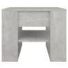 Concrete Grey Coffee Table - 55.5x55x45 cm Engineered Wood