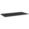 High Gloss Black Bookshelf Boards - 4 pcs Engineered Wood