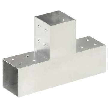 Post Connector T Shape Galvanised Metal 81x81 mm | Hipo Market