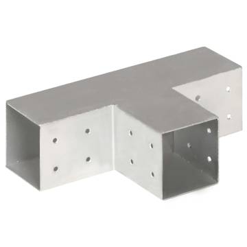 Post Connector T Shape Galvanised Metal 81x81 mm | Hipo Market