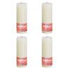 Bolsius Rustic Pillar Candles Shine 4 pcs 190x68 mm Soft Pearl Colour soft pearl Size 190 x 68 mm Quantity in Package 4 