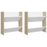 Stylish Wall Shoe Cabinets – White & Sonoma Oak | Hipo Market