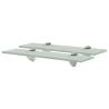 Floating Shelves 2 pcs Glass 40x10 cm 8 mm Colour white Size 40 x 10 cm Quantity in Package 2 Number of Pieces 1 