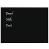 Wall-mounted Magnetic Board Black 80x60 cm - Durable Glass