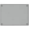 Wall-mounted Magnetic Board Black 80x60 cm - Durable Glass