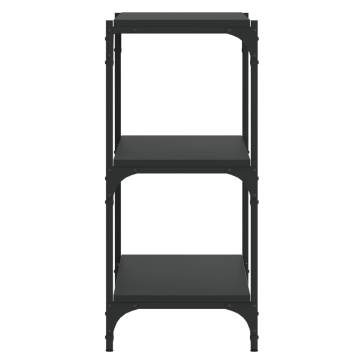 Book Cabinet Black - Stylish Storage Solution | Hipomarket UK